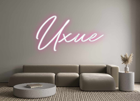 Neon personalizado: Uxue