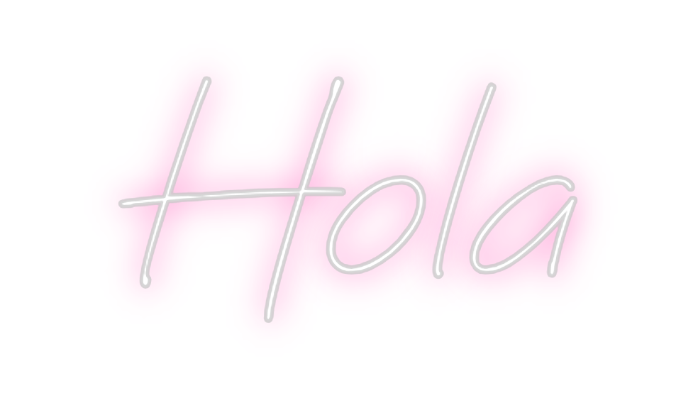 Neon personalizado: Hola