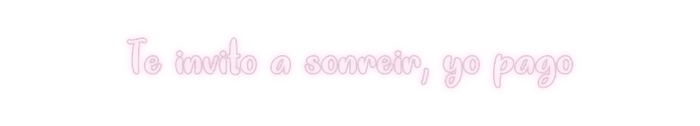 Neon personalizado: Te invito a s...