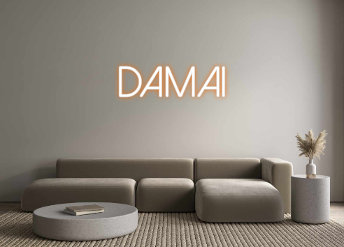 Neon personalizado: Damai