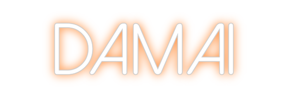 Neon personalizado: Damai