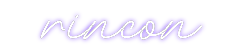 Neon personalizado: rincon