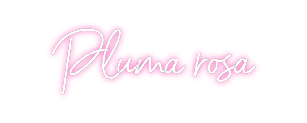 Neon personalizado: Pluma rosa