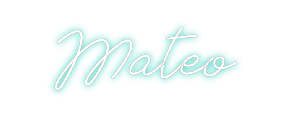 Neon personalizado: Mateo