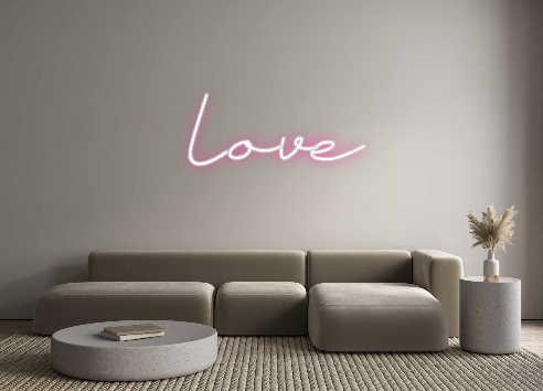 Neon personalizado: Love