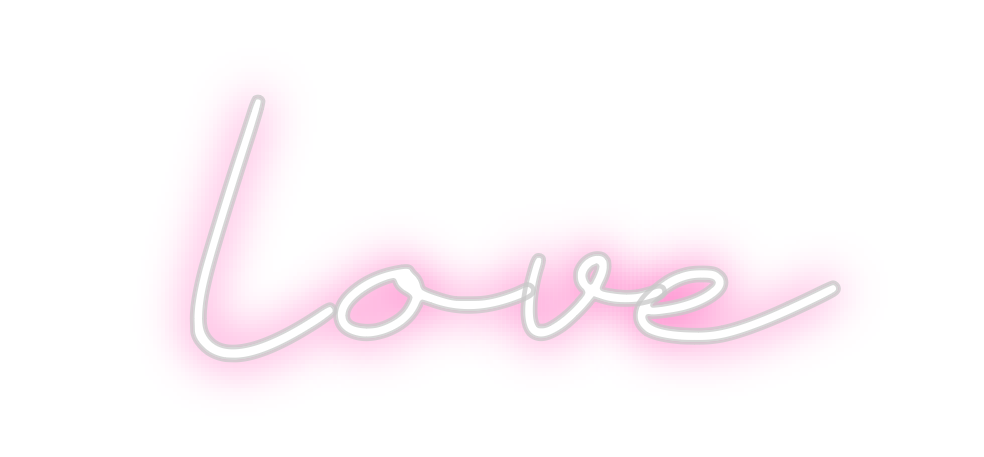 Neon personalizado: Love