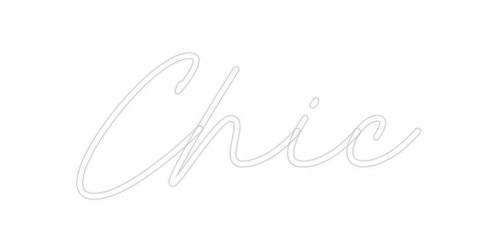 Neon personalizado: Chic
