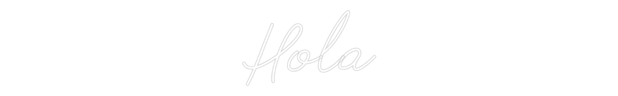 Neon personalizado: Hola