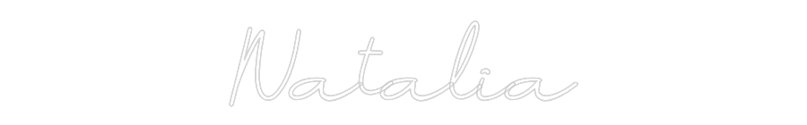 Neon personalizado: Natalia