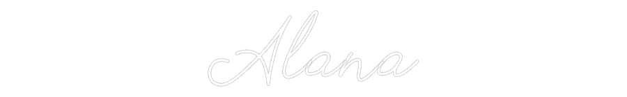 Neon personalizado: Alana