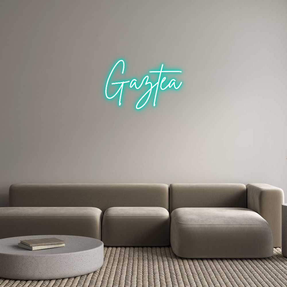 Neon personalizado: Gaztea