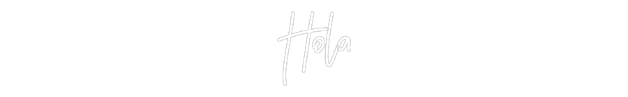 Neon personalizado: Hola