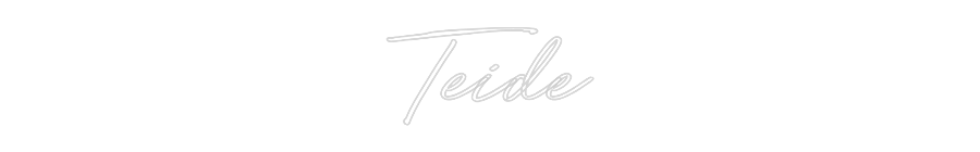 Neon personalizado: Teide