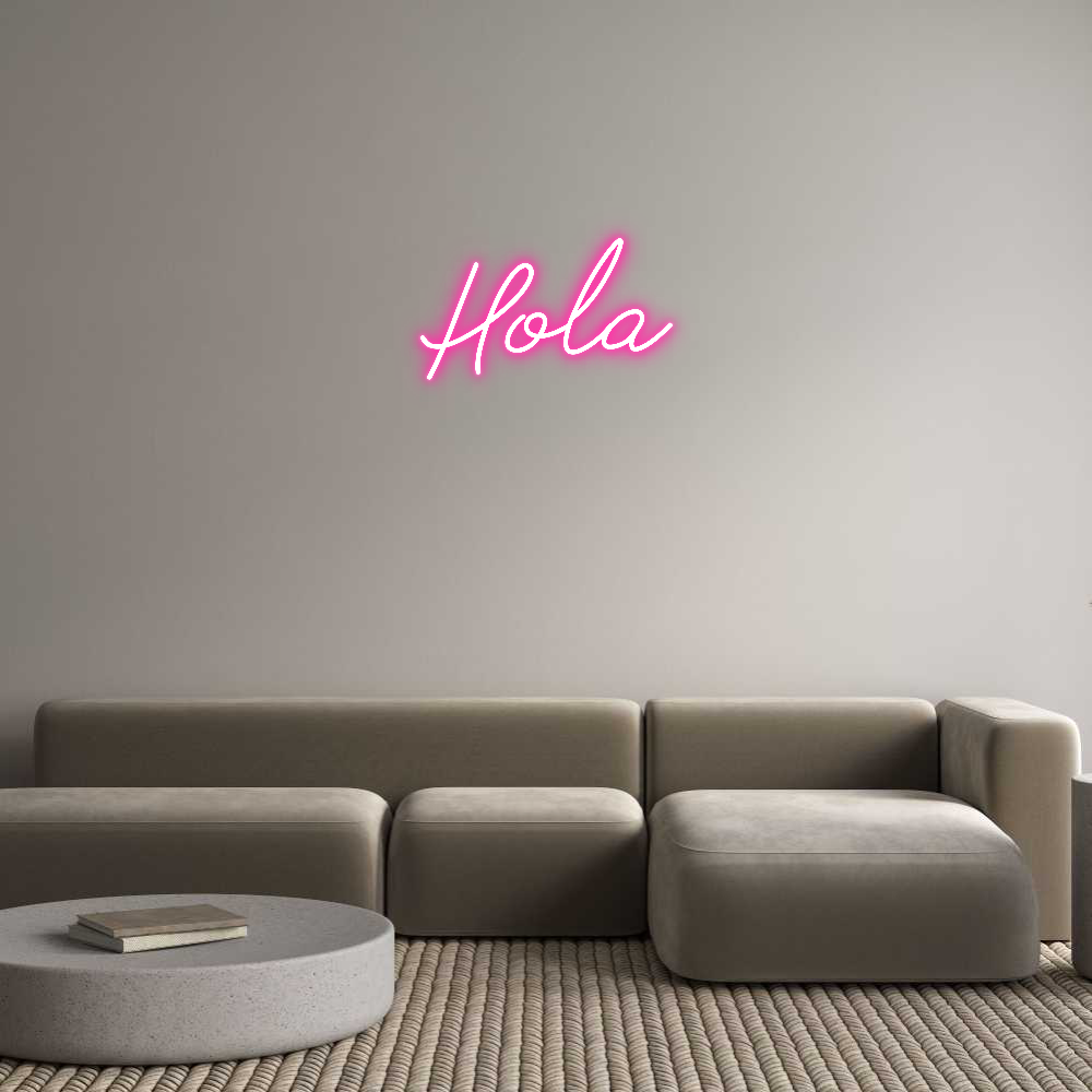 Neon personalizado: Hola