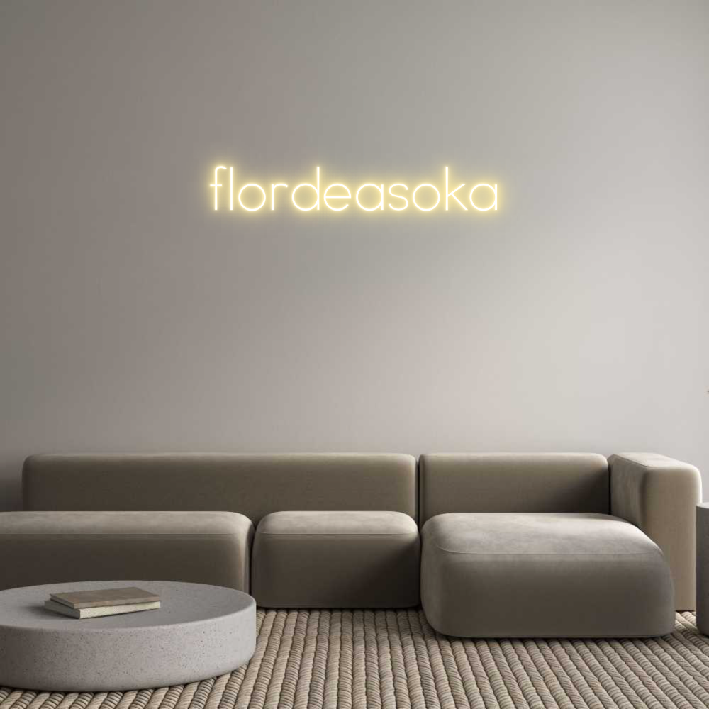 Neon personalizado: flordeasoka
