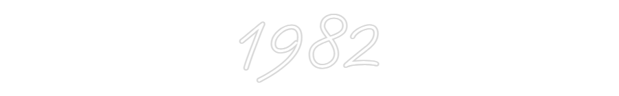 Neon personalizado: 1982