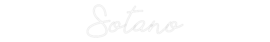 Neon personalizado: Sotano