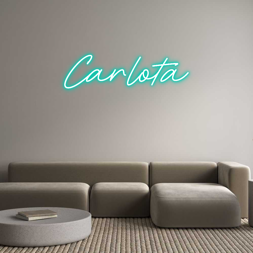 Neon personalizado: Carlota