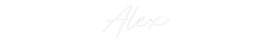Neon personalizado: Alex