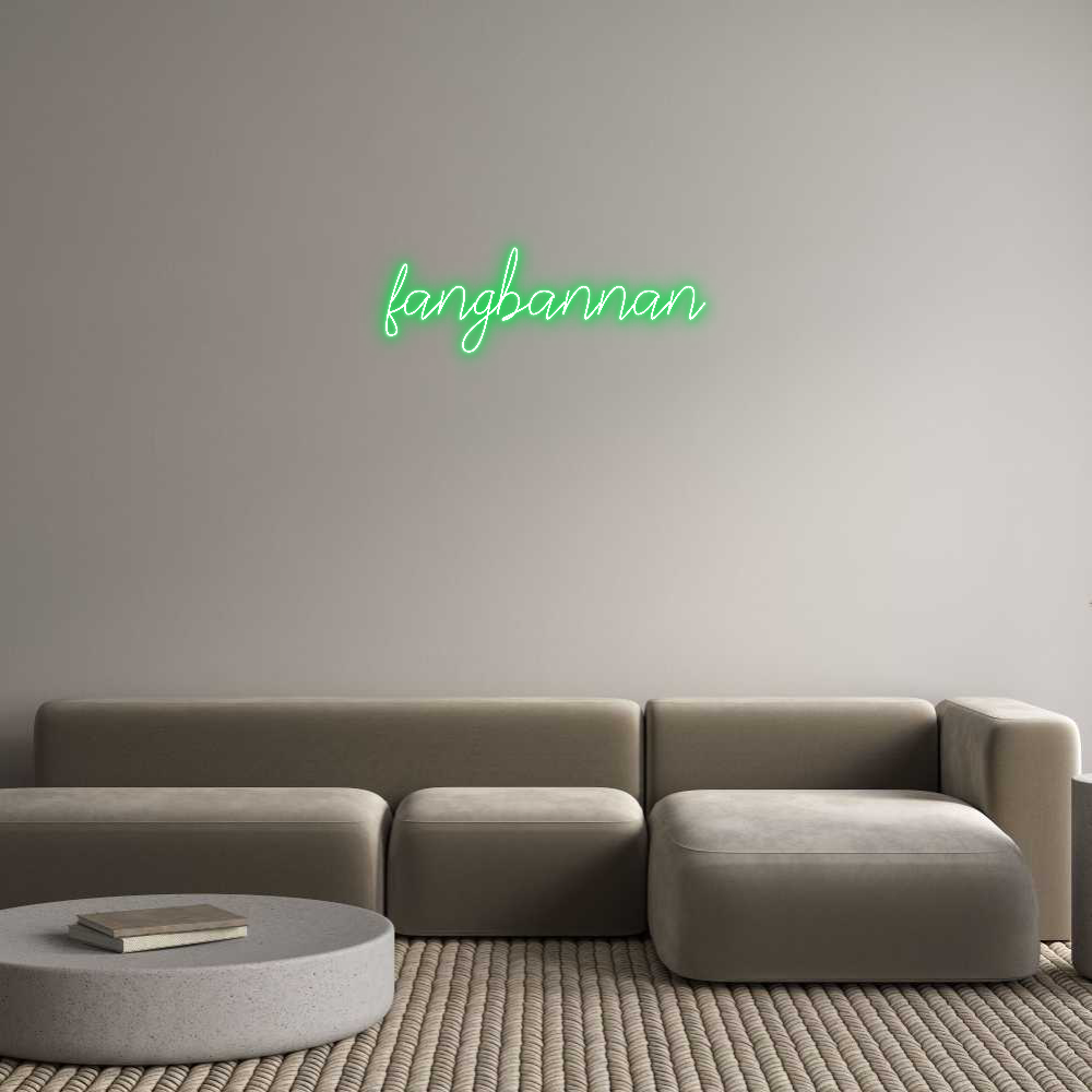 Neon personalizado: fangbannan