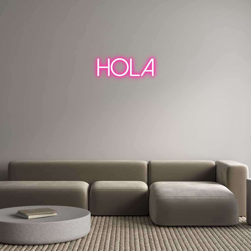 Neon personalizado: Hola