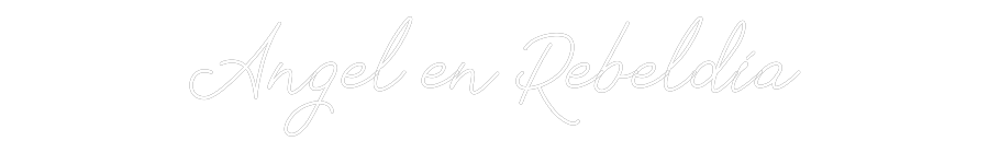 Neon personalizado: Angel en Rebe...