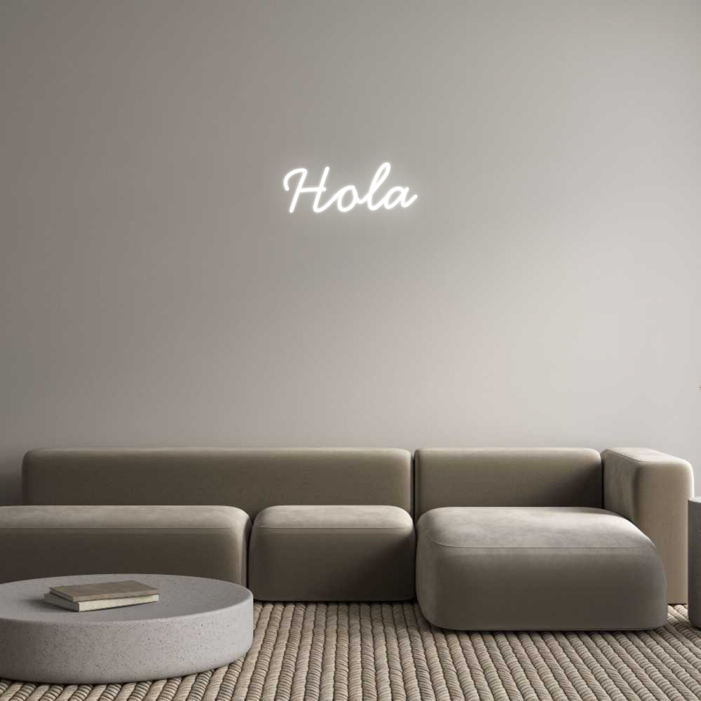 Neon personalizado: Hola