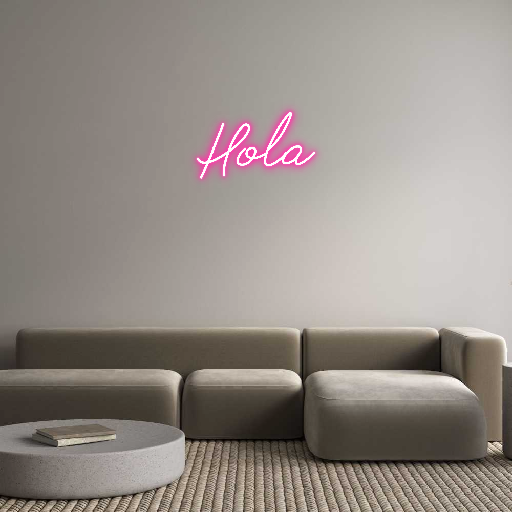 Neon personalizado: Hola