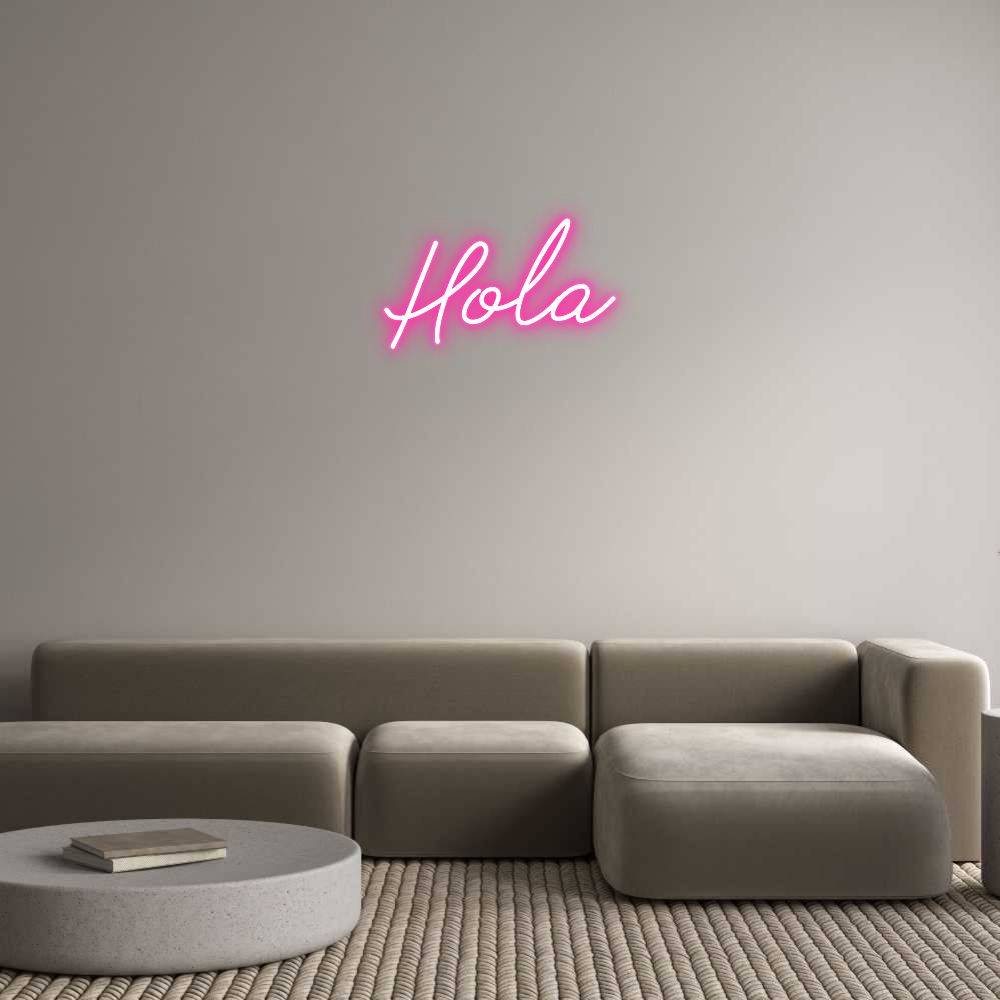 Neon personalizado: Hola