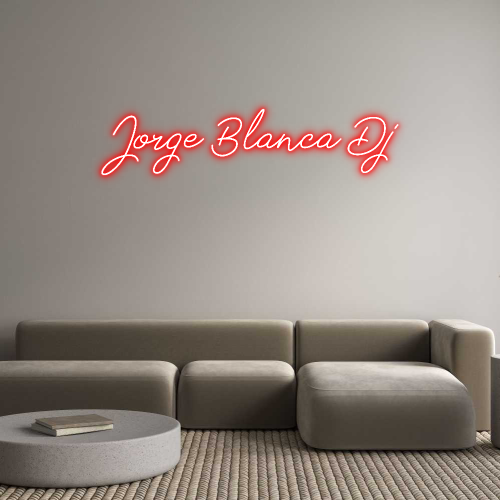 Neon personalizado: Jorge Blanca Dj
