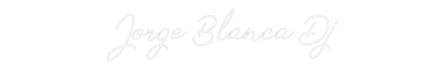 Neon personalizado: Jorge Blanca Dj