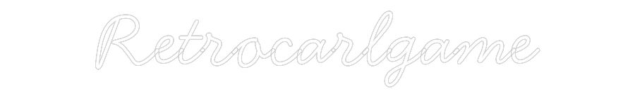 Neon personalizado: Retrocarlgame