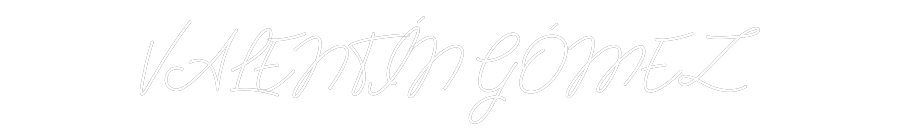 Neon personalizado: VALENTÍN GÓMEZ