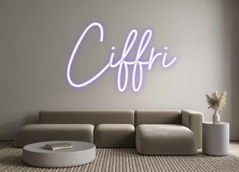 Neon personalizado: Ciffri