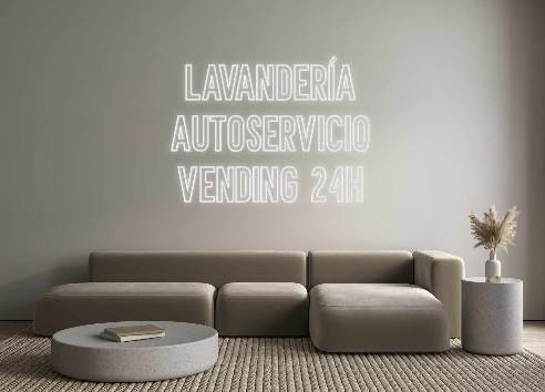 Neon personalizado: Lavandería
...