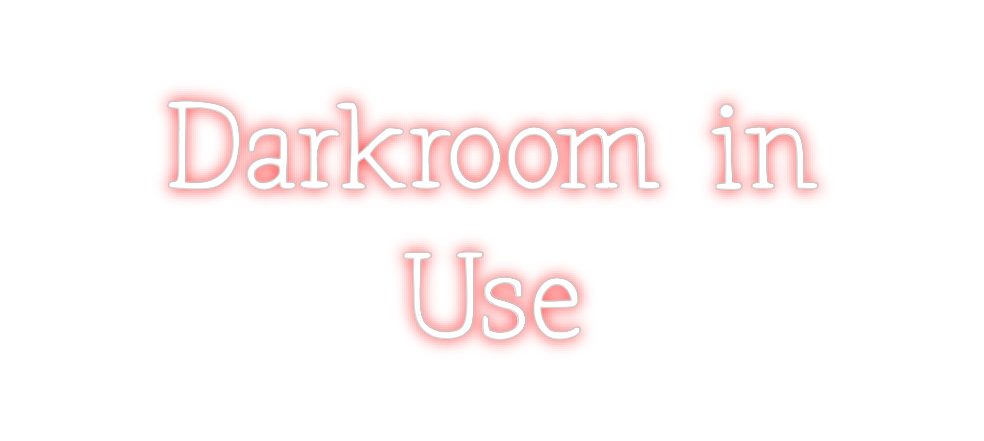 Neon personalizado: Darkroom in
...