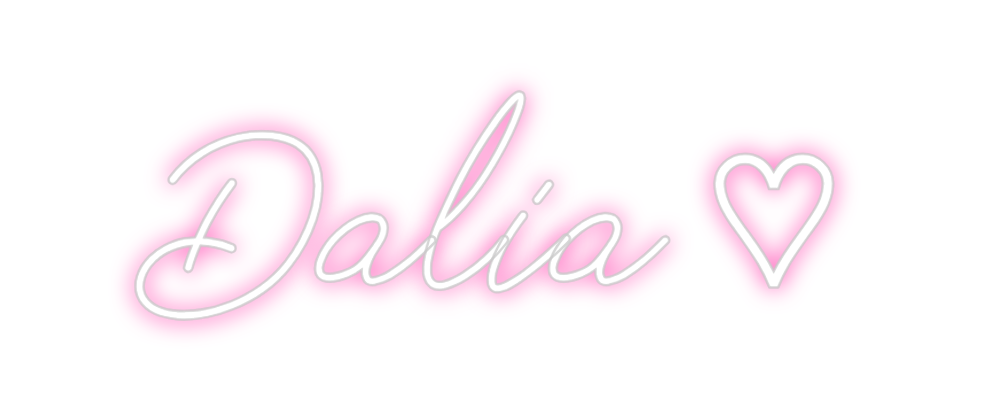 Neon personalizado: Dalia ♡