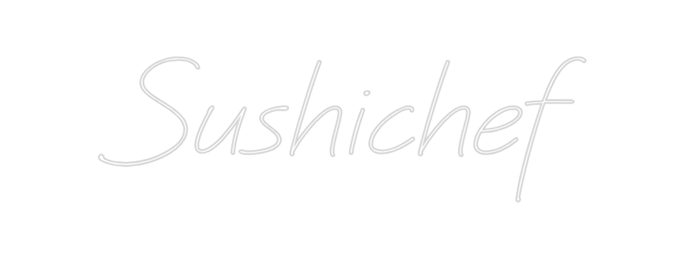 Neon personalizado: Sushichef
