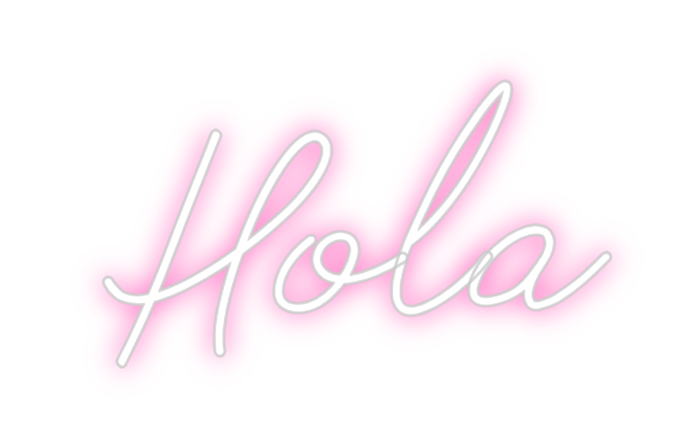 Neon personalizado: Hola
