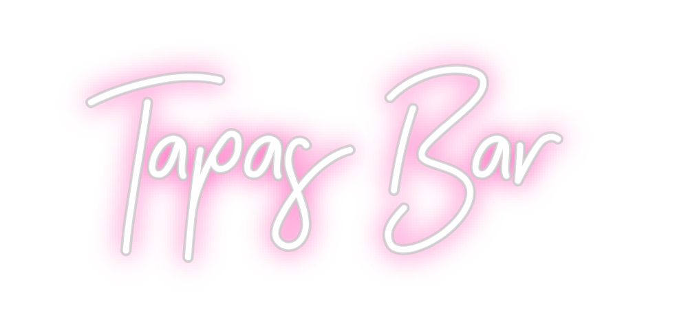 Neon personalizado: Tapas Bar