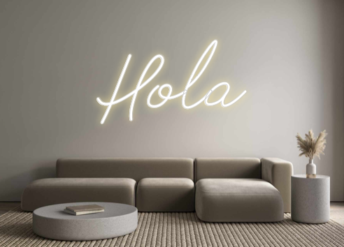 Neon personalizado: Hola