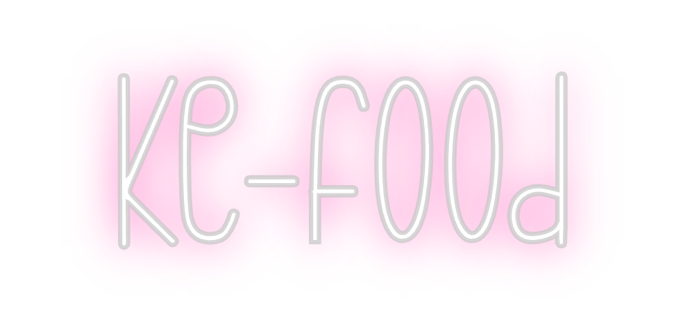 Neon personalizado: Ke-food