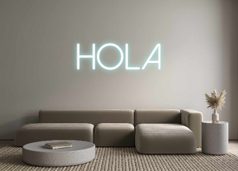 Neon personalizado: Hola