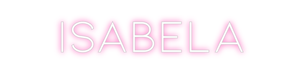 Neon personalizado: ISABELA