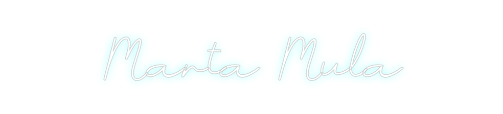 Neon personalizado: Marta Mula