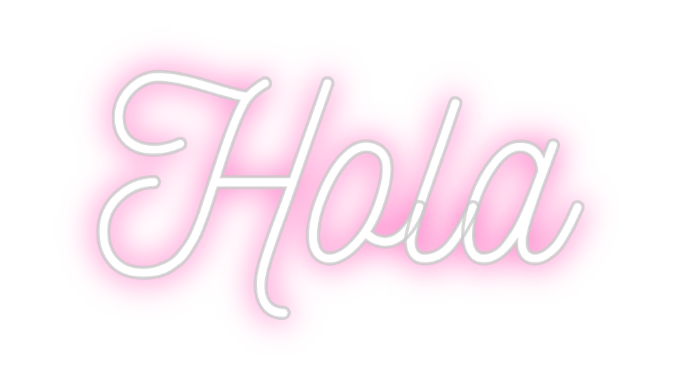 Neon personalizado: Hola