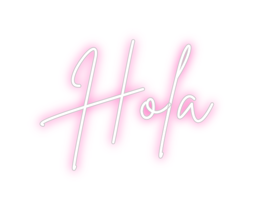 Neon personalizado: Hola