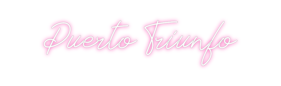 Neon personalizado: Puerto Triunfo