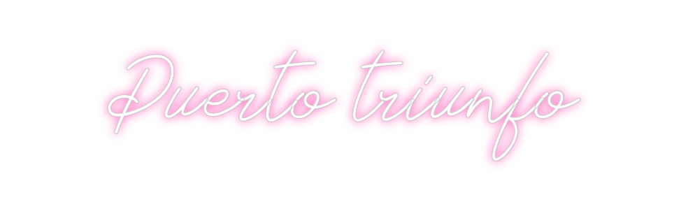 Neon personalizado: Puerto triunfo