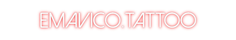 Neon personalizado: emavico.tattoo